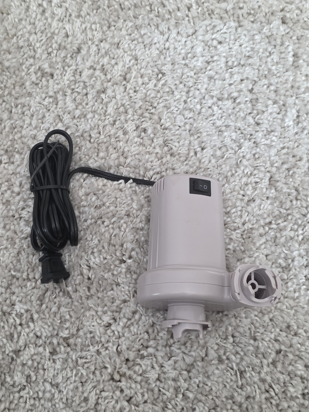 Source Unknown Beige Electric Air Pump with Black Cord